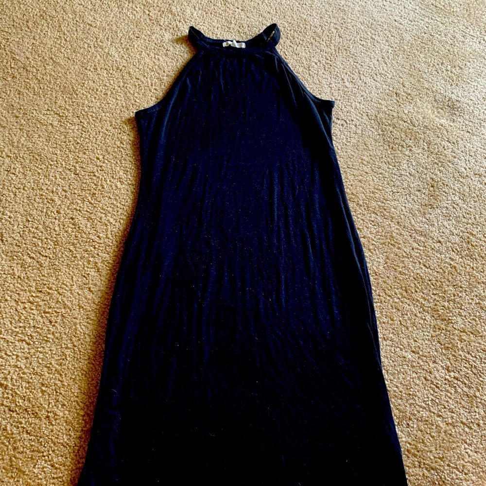 Black halter dress
